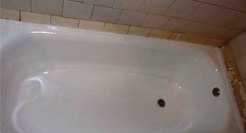 Реставрация ванны жидким акрилом | Щербинка